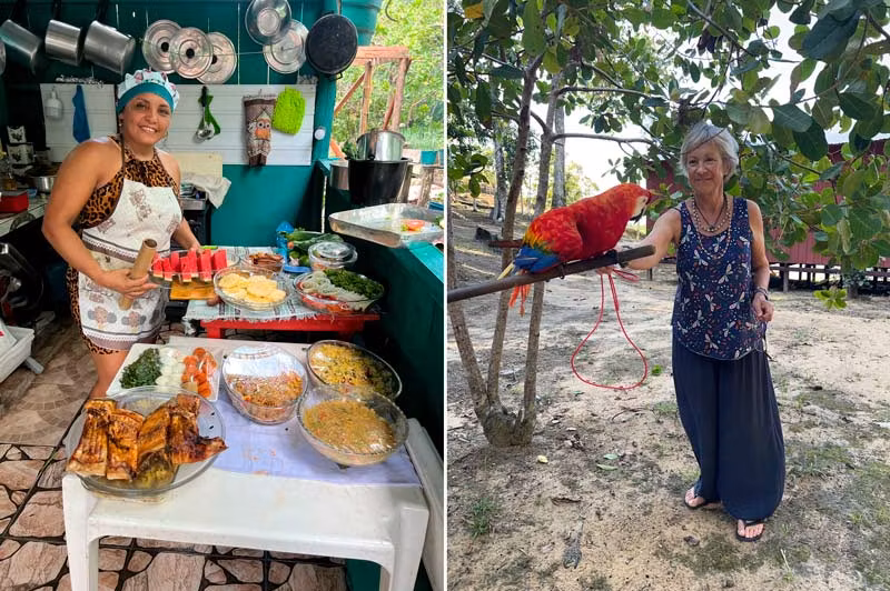 Sania en la finca de Divina Viana