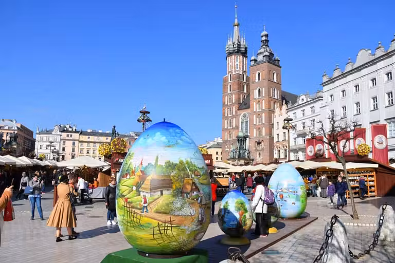 Mercadillo de Semana Santa de Cracovia.