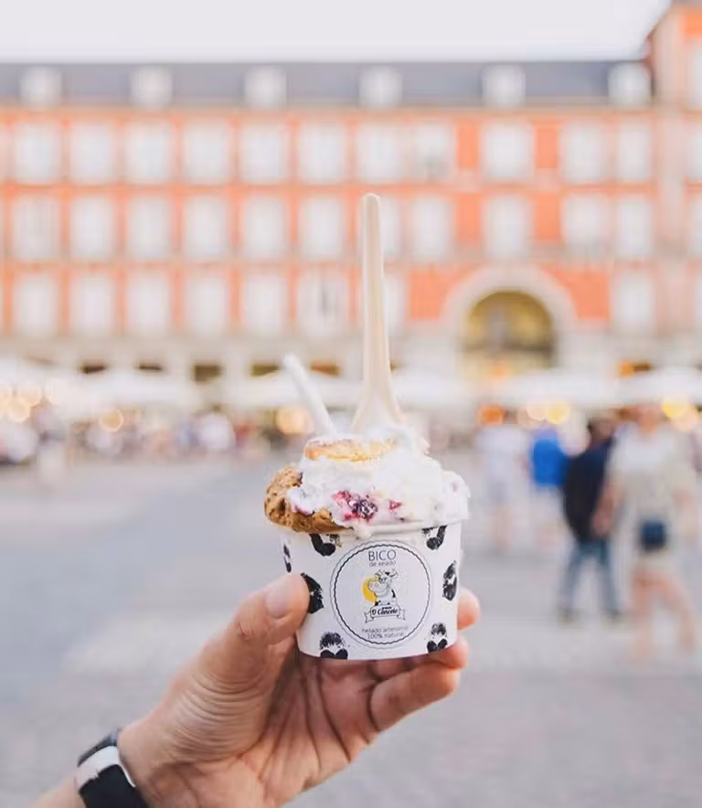 Helados de Bico de Xeado en la Plaza Mayor de Madrid