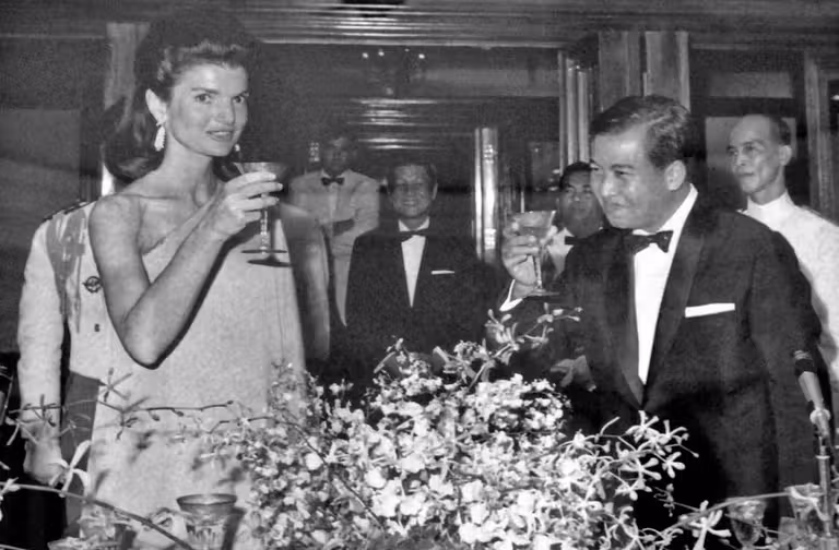 Jackie Kennedy y Norodon Sihanouk