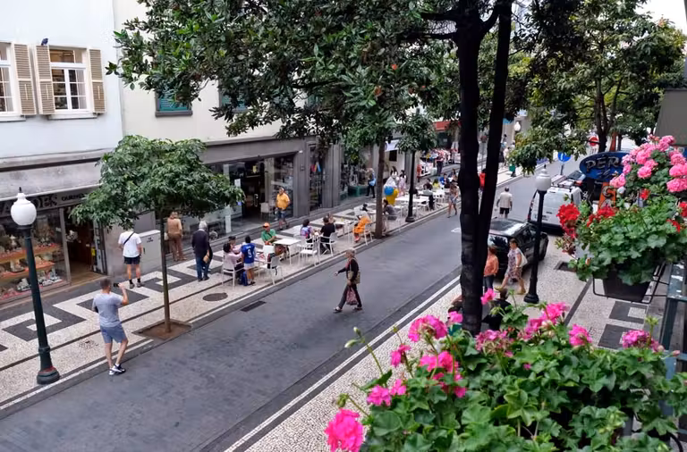 Calle comercial del Dr. Fernáo de Ornelas
