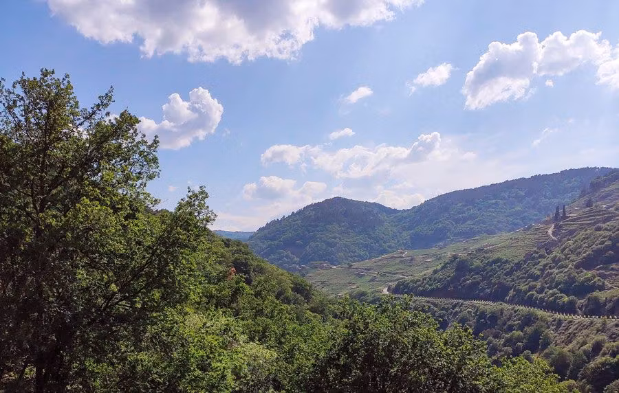Subida a Castro Caldelas ribeira sacra