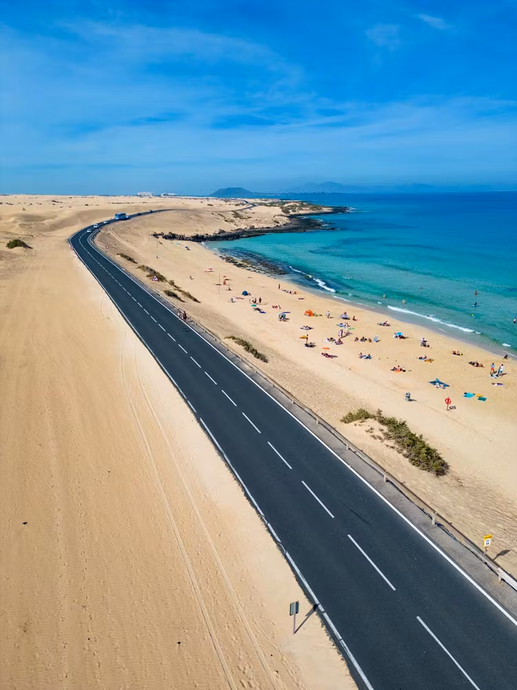 Playa Alzada, en Corralejo (Fuerteventura).