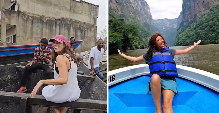 Belén Orive y Tatiana Rodríguez disfrutando de sus viajes.
