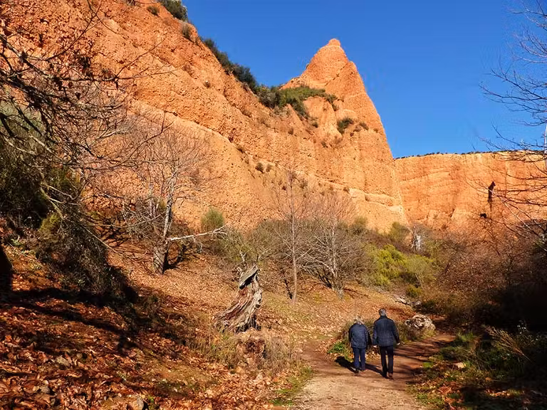 Uno de los tramos en la senda de las Valiñas.
