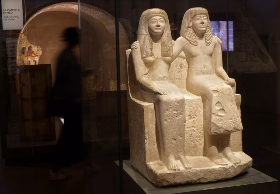 Interior del Museo Egizio de Turín