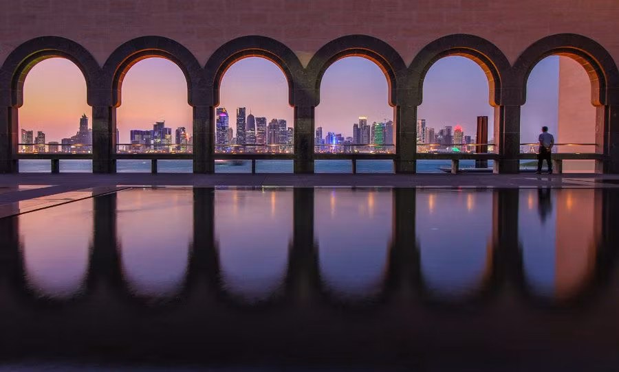 doha, skyline doha, escala en doha