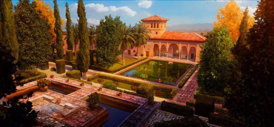 jardines del partal en la alhambra tadeo jones