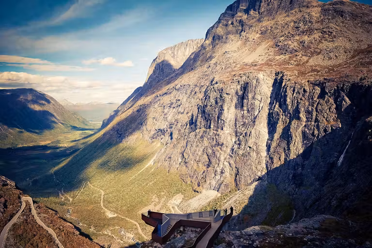 Mirador en Trollstiegen.