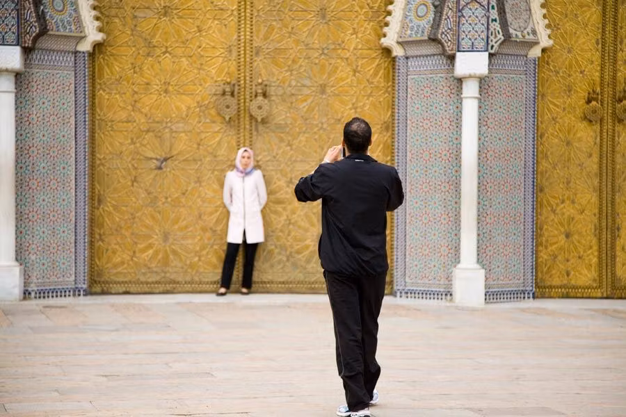 puertas doradas del palacio real de fez