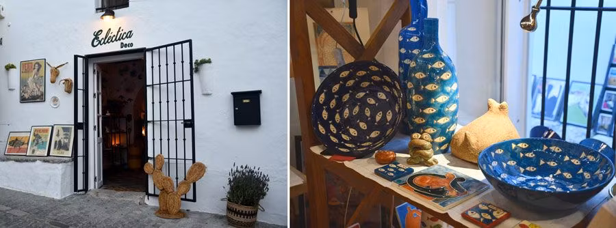 Tienda Ecléctica Deco y piezas del Taller de Badillo en Vejer