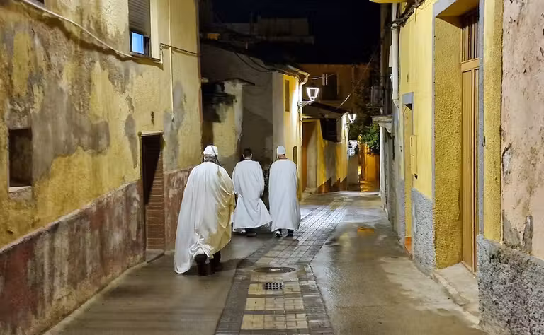 Templarios por las calles de Monzón.