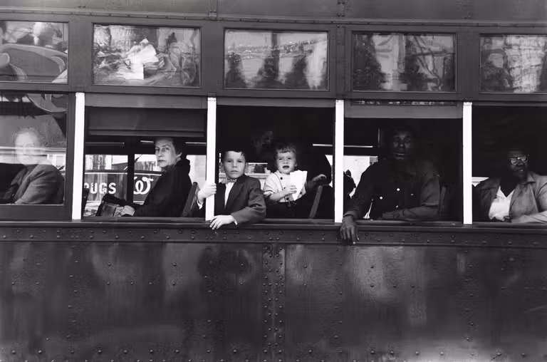 Robert Frank. ‘Trolley – New Orleans’, 1955. Collection Maison Européenne de la Photographie, Paris. © Robert Frank Foundation, from The Americans.