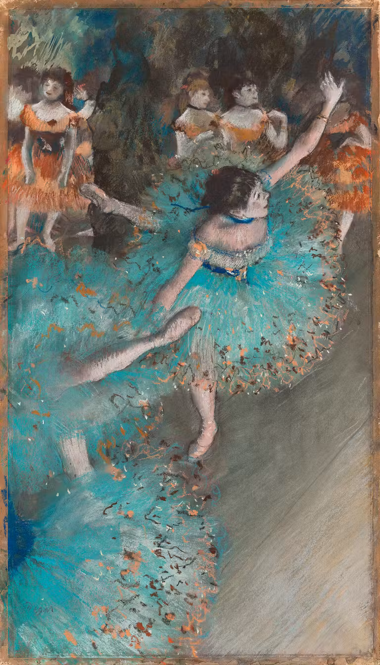 Bailarina basculando (Bailarina verde). Edgar Degas, 1877-1879. © Museo Thyssen-Bornemisza Madrid
