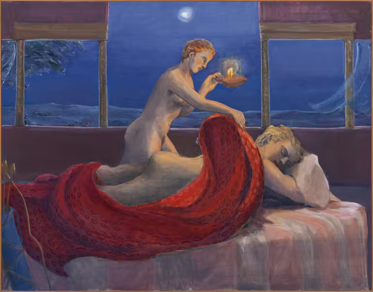 Psique y Cupido. Belén Franco. © Galería Guillermo de Osma