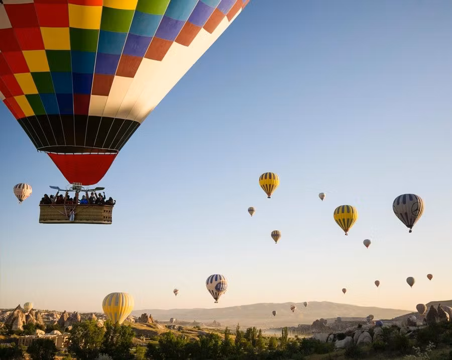 Vuelo en globo en la Capadocia, en Turquía