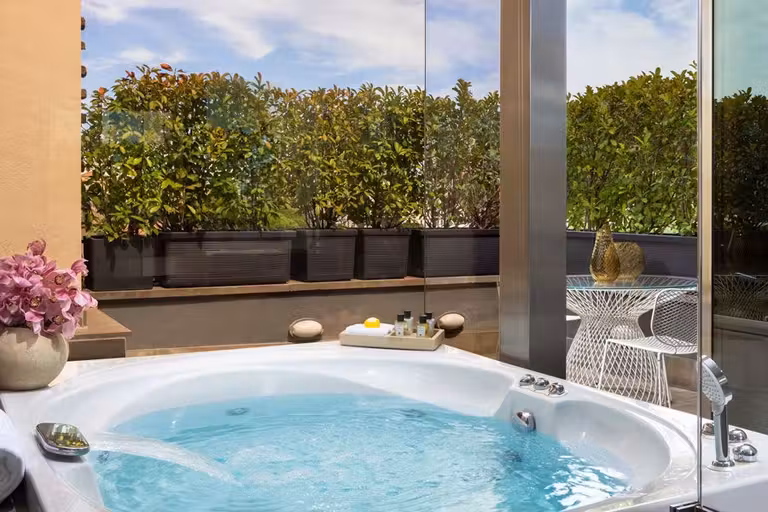 Jacuzzi de la Executive Suites.