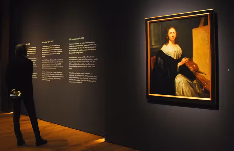 Autorretrato de Michaelina Wautier.