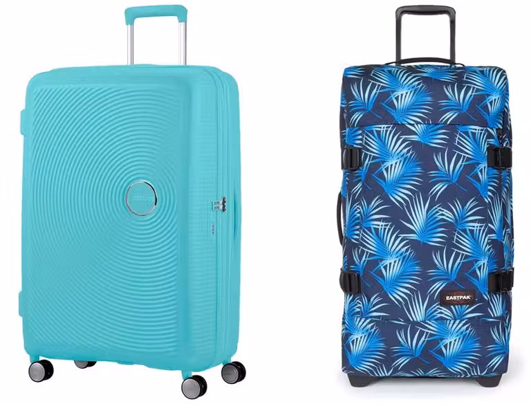 Maleta de American Tourister y de Eastpak