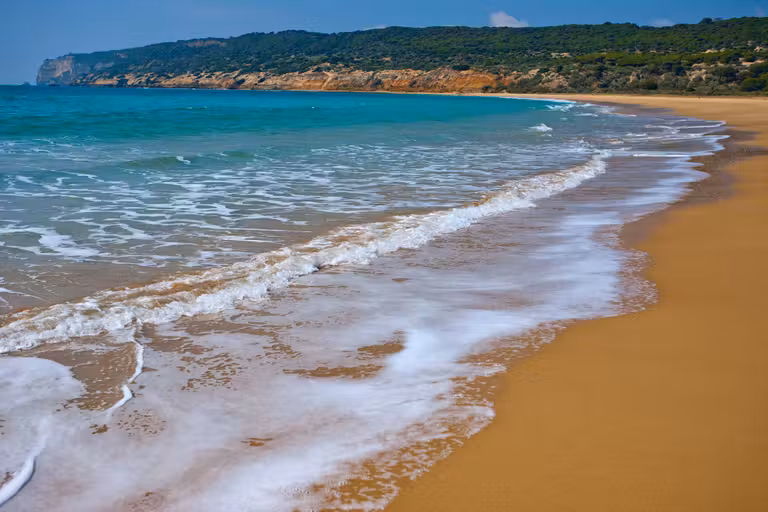 La playa de la Yerbabuena, en el Parque Natural Marismas del Barbate