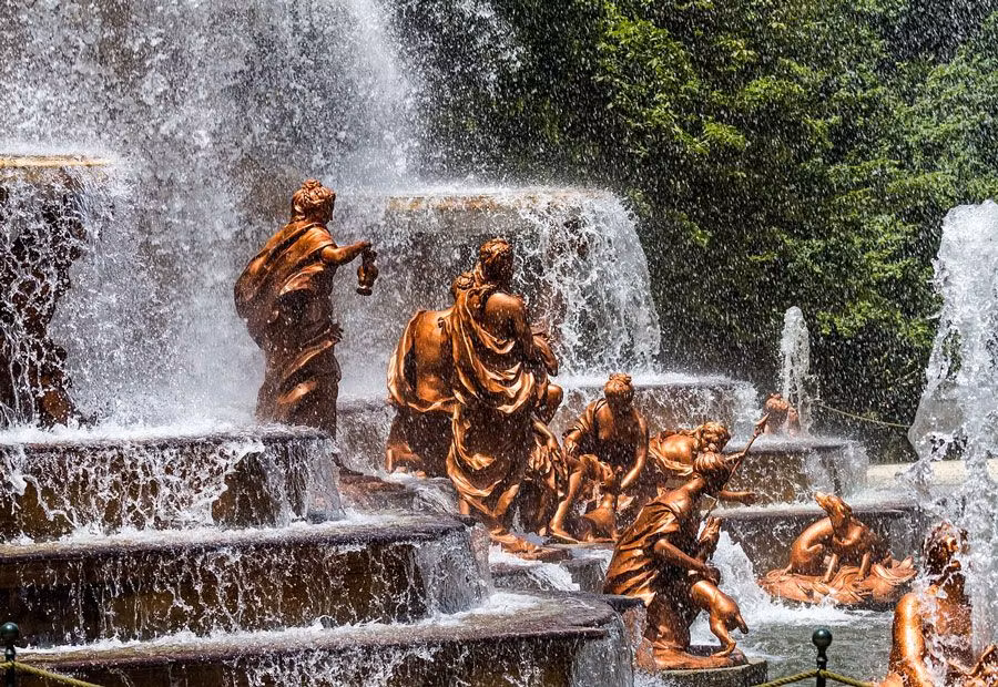 encendido fuentes palacio de la granja