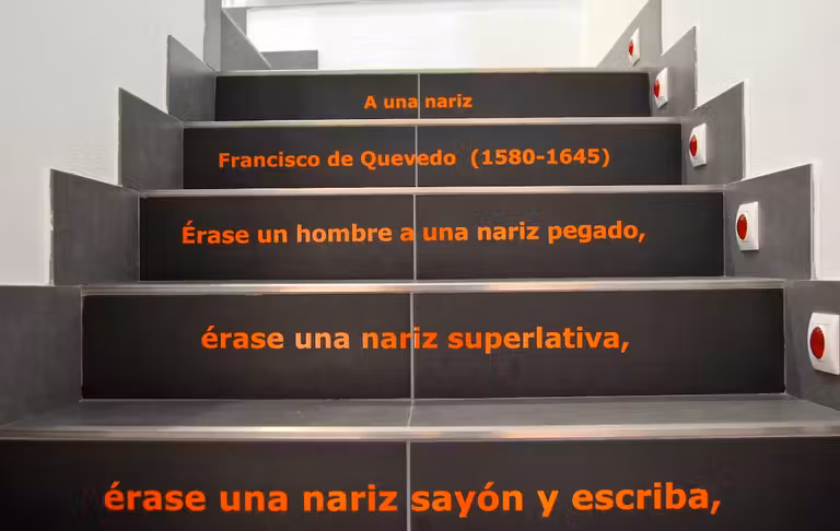 Escaleras del Museo de los Aromas.