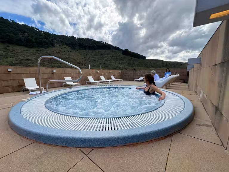 Solarium del Balneario La Albotea.