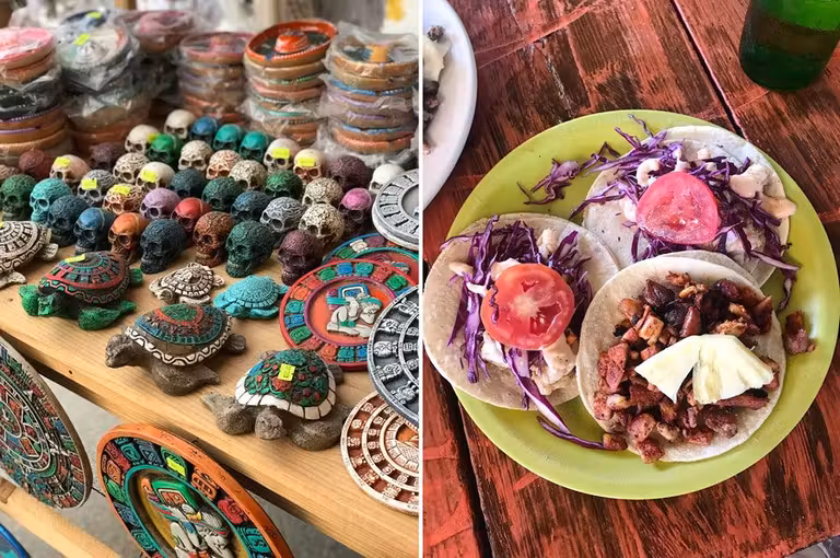 Souvenirs en Tulum y tacos en la Taquería Eufemia
