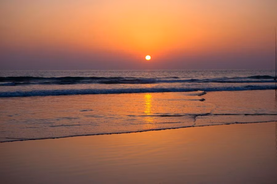 Atardecer en la playa de la Fontanilla en Conil de la Frontera