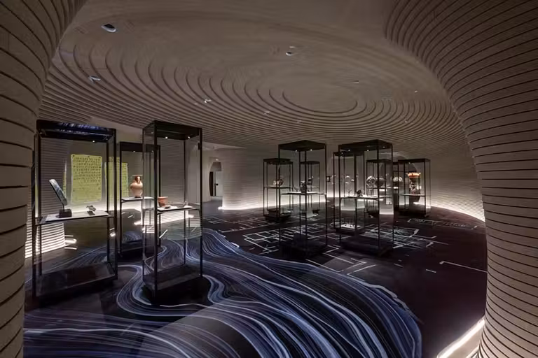 Salas subterráneas del Museo Luigi Rovati.