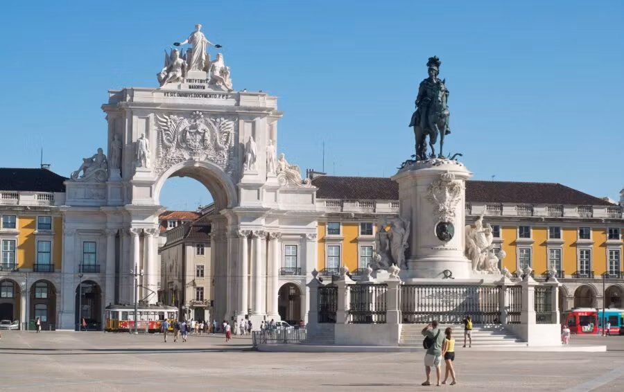 miradores de Lisboa arco rua augusto
