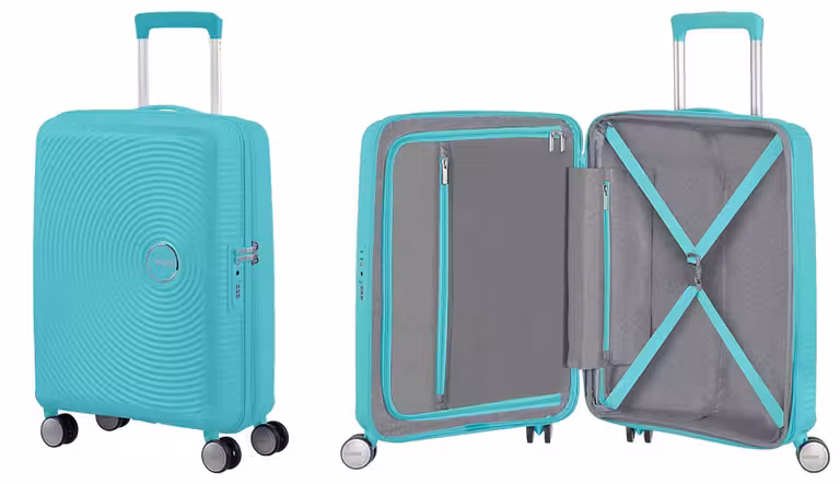 Maleta de cabina de American Tourister en verde agua