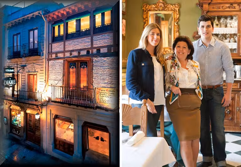 Marisa Duque con sus hijos, 4ª generación de Casa Duque.