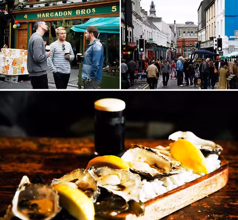 Escenas de la animada ciudad de Sligo.