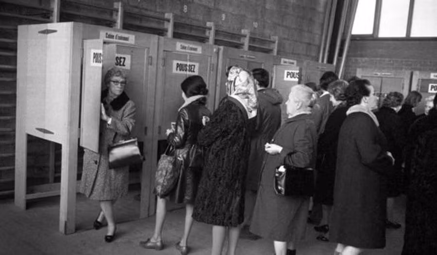 voto femenino en Suiza