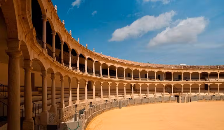 arcada de la plaza de toros de Ronda