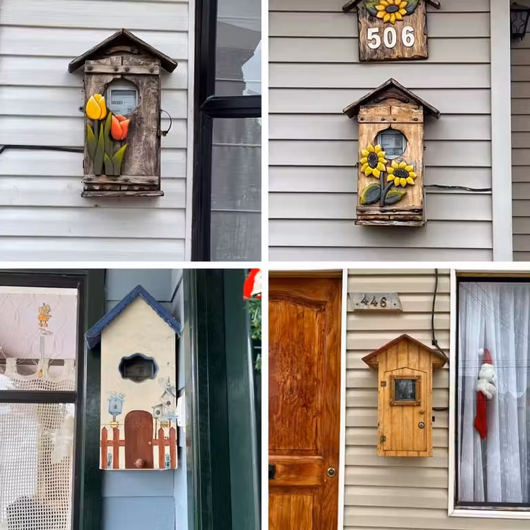 Contadores eléctricos camuflados.