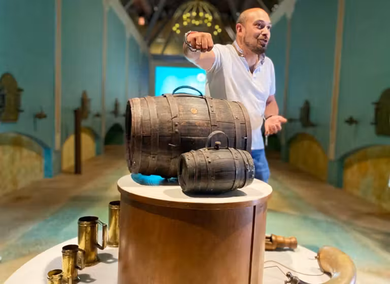 Interior del Museo del Vino de Pagos del Rey.