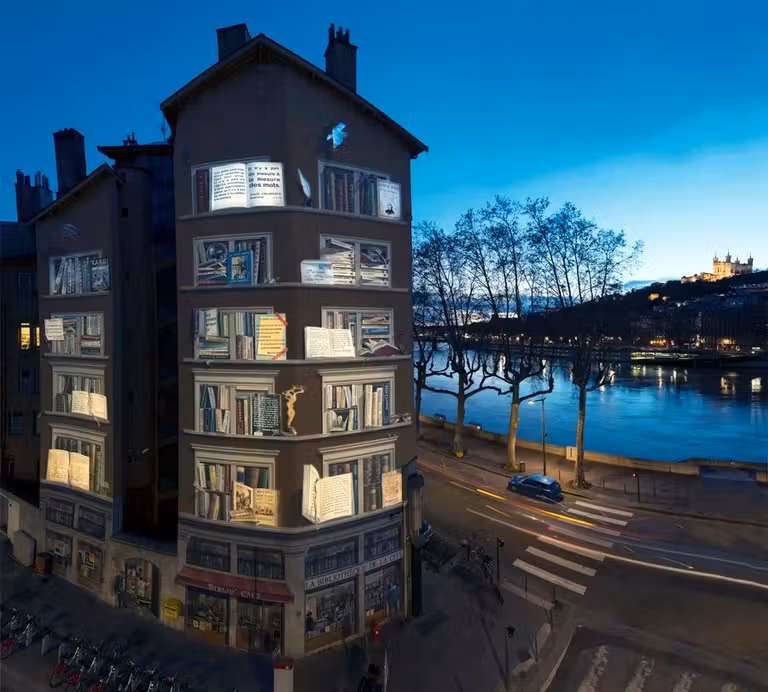 fresco mural biblioteca de lyon