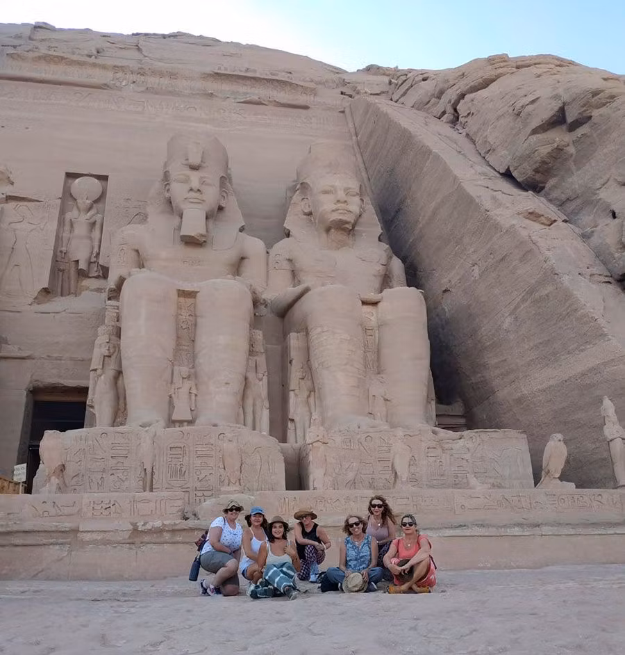 Grupo en Egipto de Tacones Viajeros.