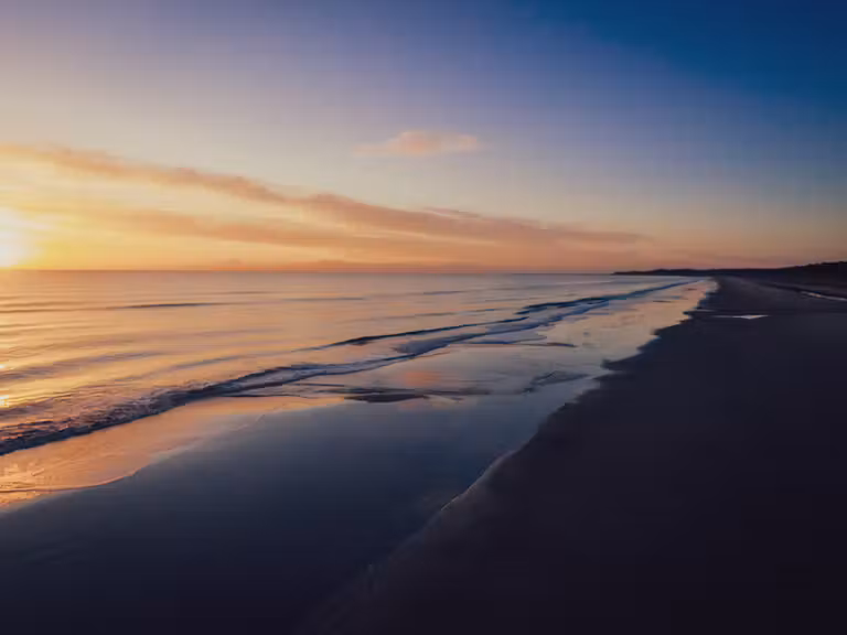 Atardecer en Curracloe, unas de las playas de Irlanda más bonita.