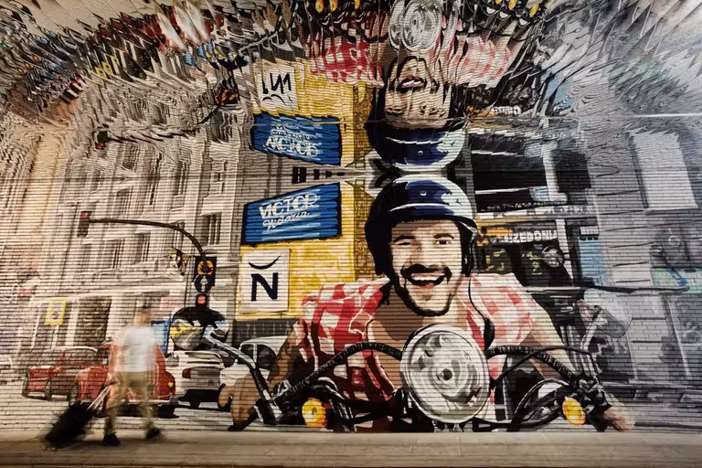 Murales street art Novotel Madrid Center