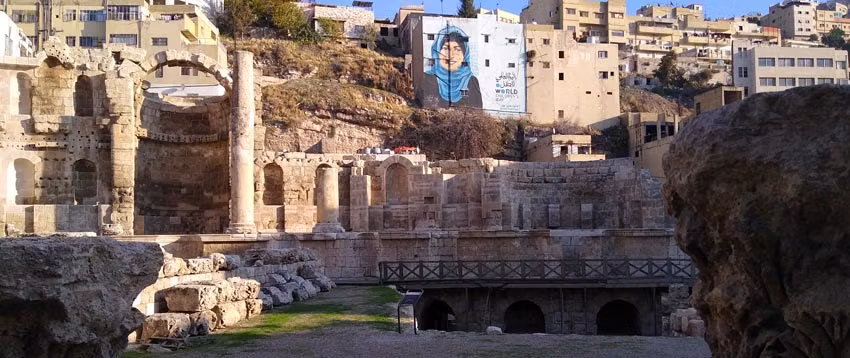 Ninfeo romano de Amán, en el Camino de Egeria.