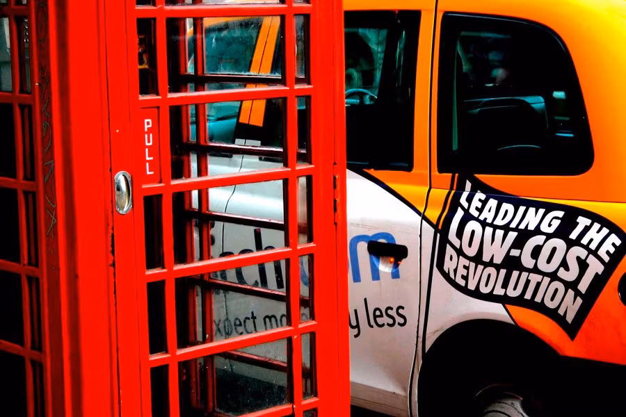 Cabina y taxi de Londres