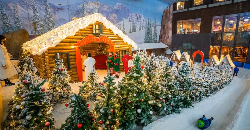 nieve en Winter Wonderland en Dubái