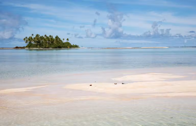 Pequeña isla en Polinesia