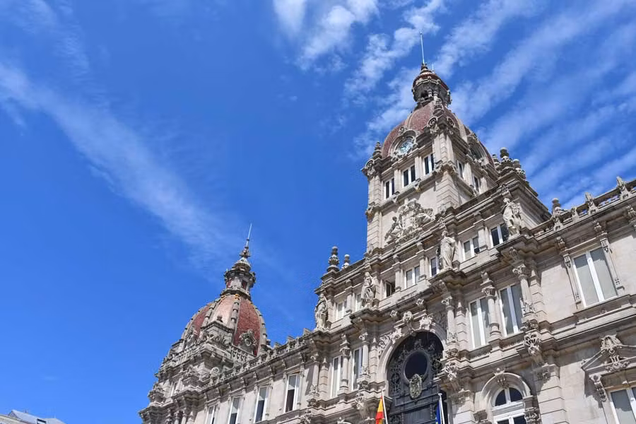 fachada del ayuntamiento de A Coruña