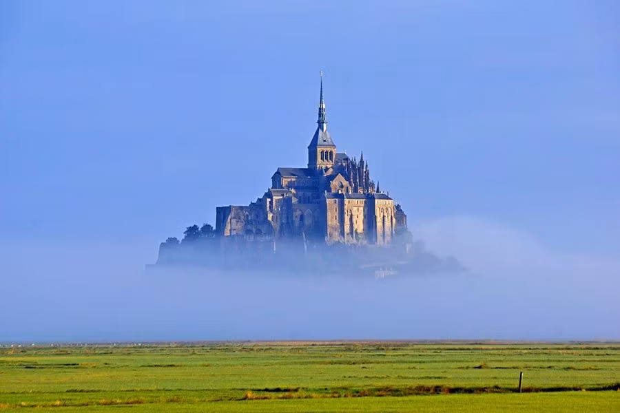 Monte Saint-Michel, en Normandía (Francia).