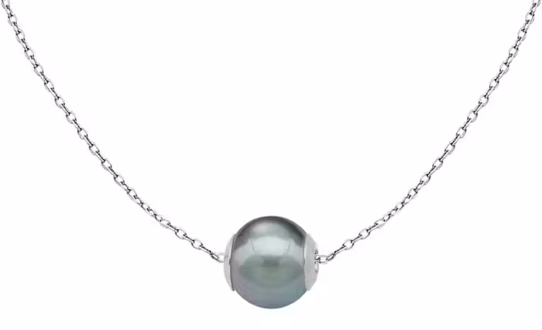 Collar con una perla de 12 mm.