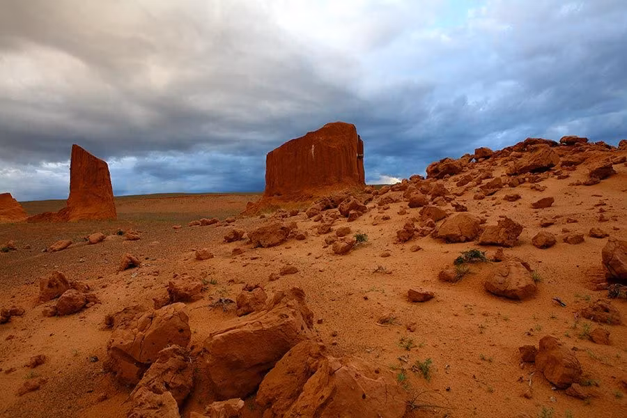 Yacimiento arqueológico de Balanzag en Mongolia